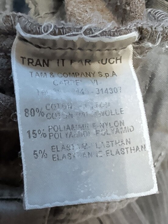 Transit Par Such Straight Corduroy Jeans In Charcoal Gray Women's Small (4-6) US