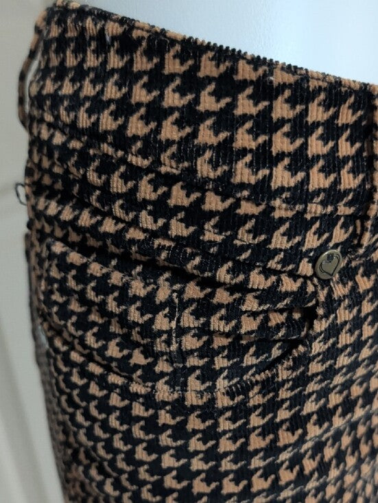 Vera Wang Houndstooth Skinny Ponte Pants Women's XS (0-2)