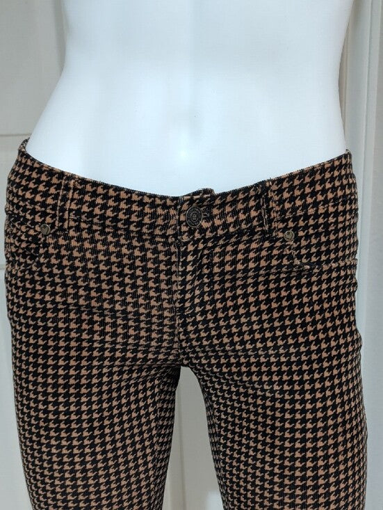 Vera Wang Houndstooth Skinny Ponte Pants Women's XS (0-2)