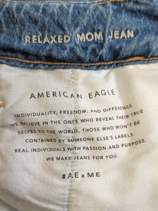 American Eagle Relaxed Mom Barrel Jeans Women's 8 US