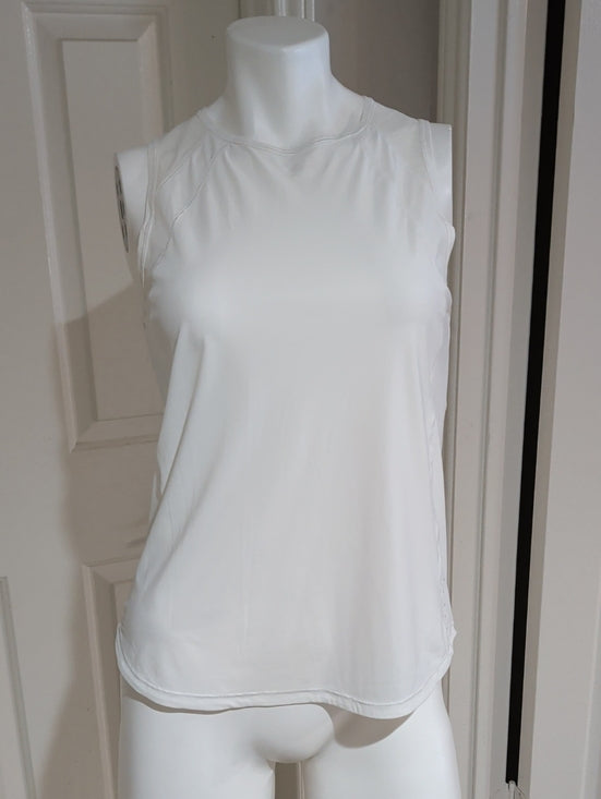 Lululemon Women's White Performance Mesh Tank Top Medium (6-8) US