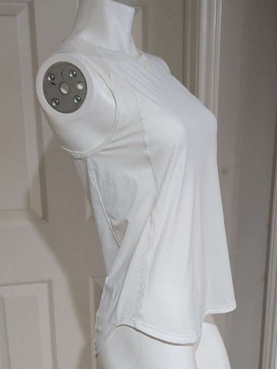 Lululemon Women's White Performance Mesh Tank Top Medium (6-8) US