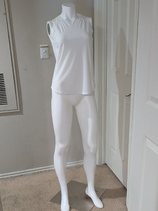 Lululemon Women's White Performance Mesh Tank Top Medium (6-8) US