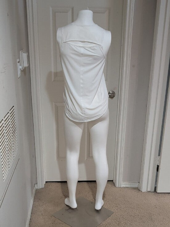 Lululemon Women's White Performance Mesh Tank Top Medium (6-8) US