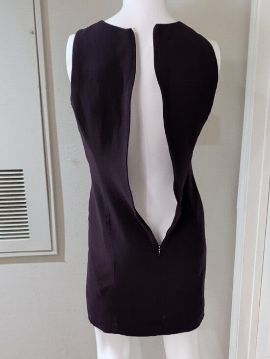 Jones New York Sleeveless Sheath Dress in Deep Plum - Classic Women's Dress 8 US