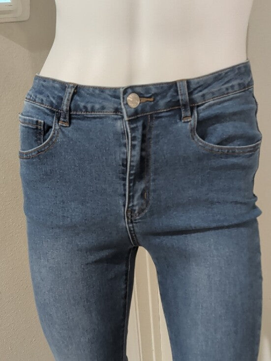 Forever 21 Blue High-Rise Stretch Flare Jeans Women's 27 US