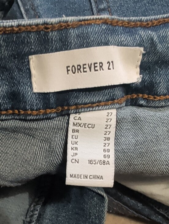 Forever 21 Blue High-Rise Stretch Flare Jeans Women's 27 US