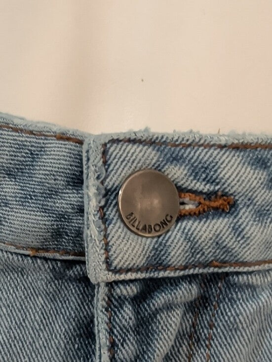 Billabong Light Blue High-Rise Denim Shorts Women's 28 US