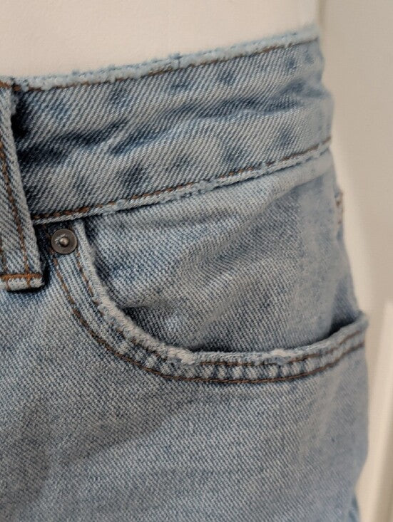 Billabong Light Blue High-Rise Denim Shorts Women's 28 US