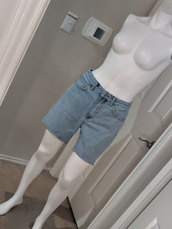 Billabong Light Blue High-Rise Denim Shorts Women's 28 US