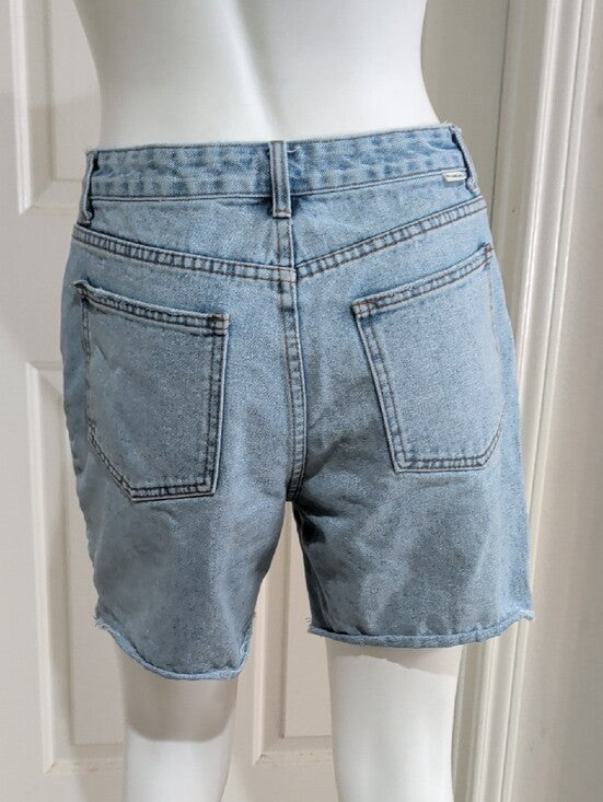 Billabong Light Blue High-Rise Denim Shorts Women's 28 US