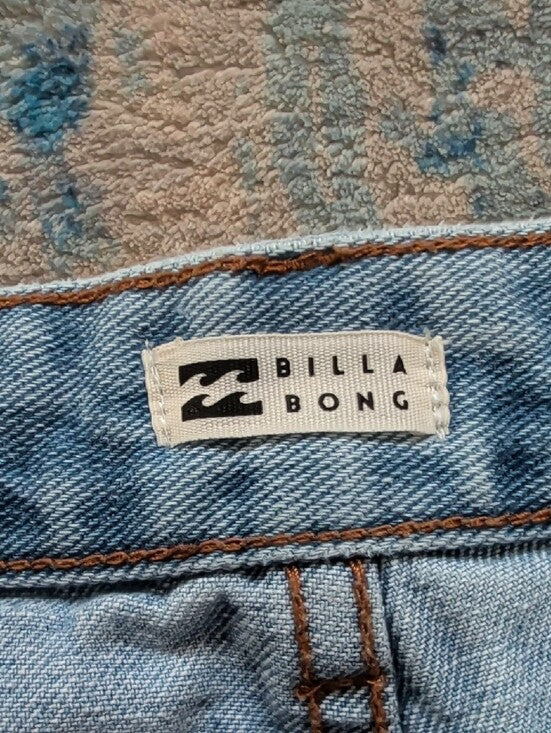Billabong Light Blue High-Rise Denim Shorts Women's 28 US