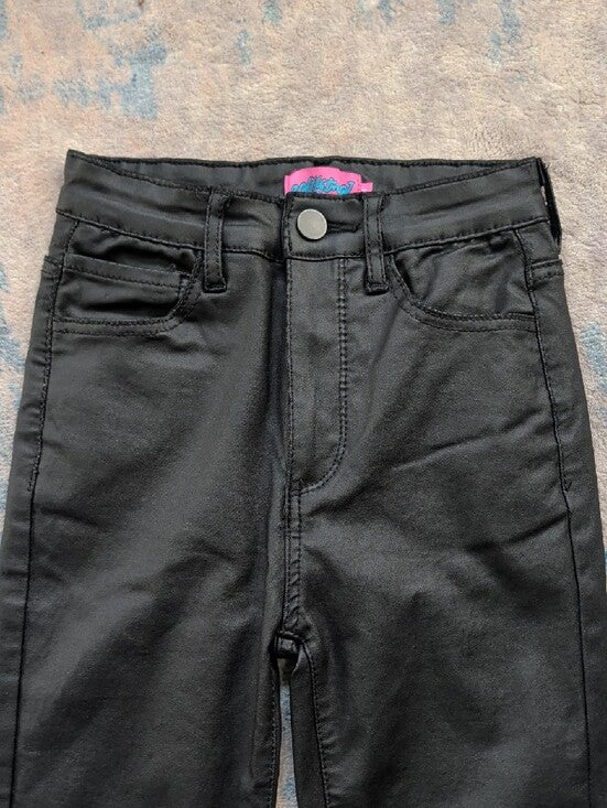 edikted High-Rise Black Flared  Faux Leather Pants Women's XS US