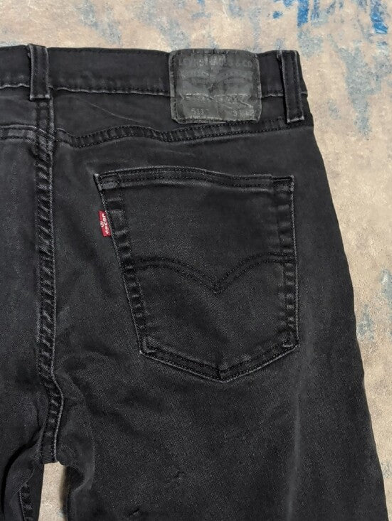 Levi's Black Skinny Jeans - Classic Slim Fit - Men's W34"X28" US