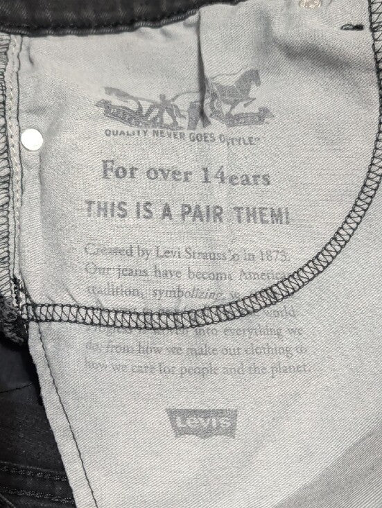 Levi's Black Skinny Jeans - Classic Slim Fit - Men's W34"X28" US