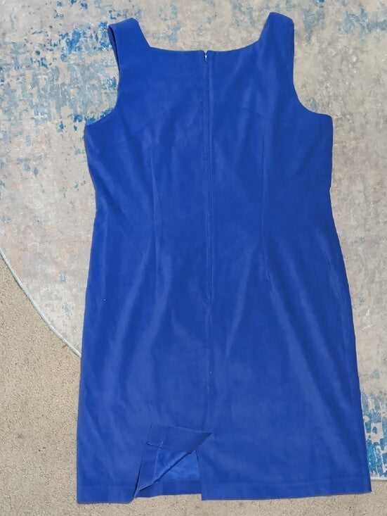 VTG Karin Stevens Sleeveless Violet PURPLE Square Neck Midi Dress Women's 18 (XL) US