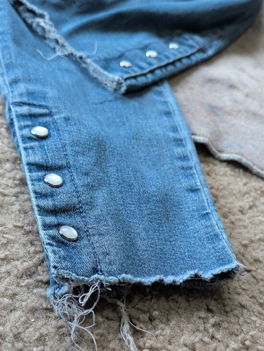 Westport 1962 Light Blue Ankle Snap Button-Hem Jeans Women's 10 US