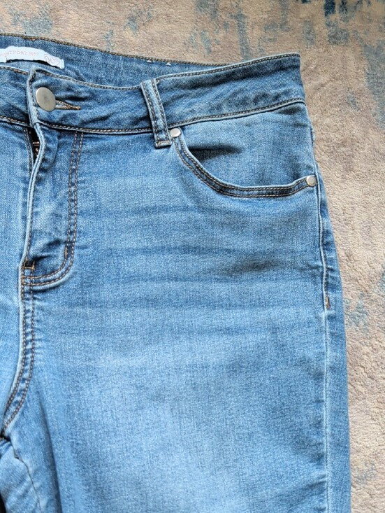 Westport 1962 Light Blue Ankle Snap Button-Hem Jeans Women's 10 US
