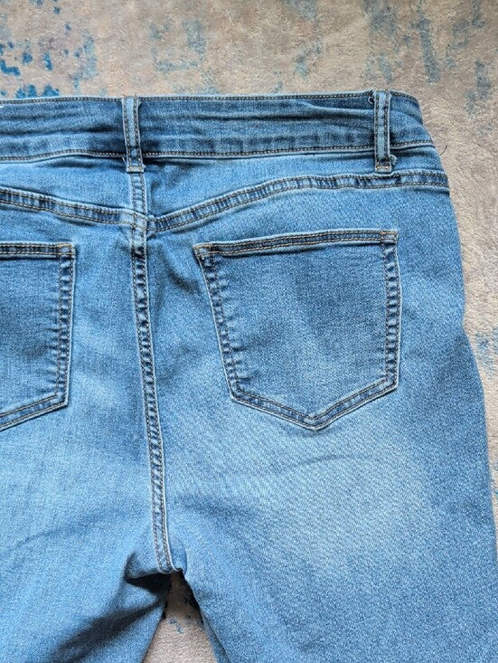 Westport 1962 Light Blue Ankle Snap Button-Hem Jeans Women's 10 US