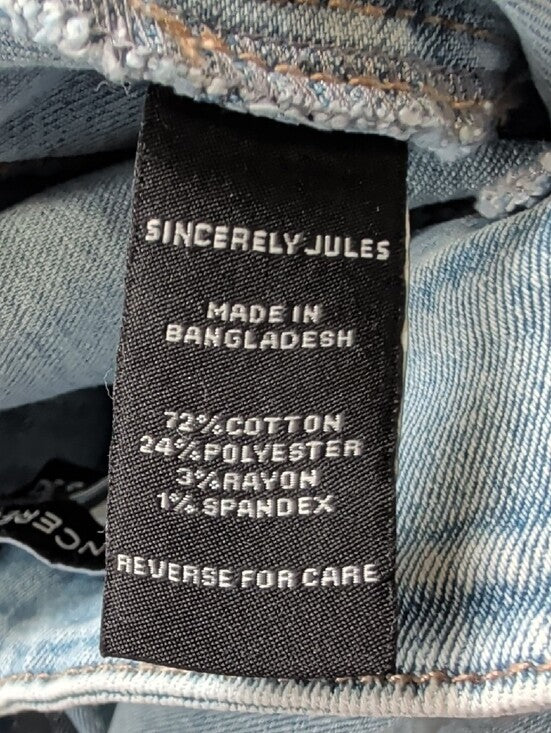 Sincerely Jules Light Blue Denim Wrap Midi Skirt with Front Slit Women's 0/24 US