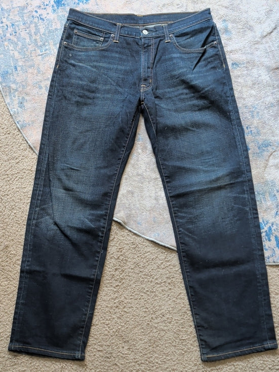 Frye Men's Straight-Leg Dark Blue Jeans W34"
