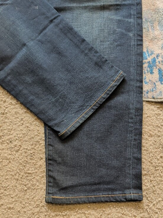 Frye Men's Straight-Leg Dark Blue Jeans W34"