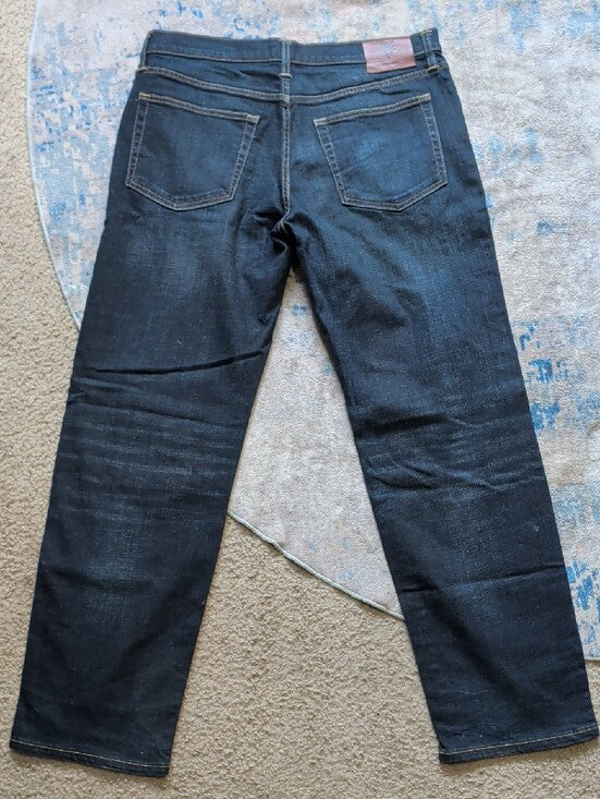 Frye Men's Straight-Leg Dark Blue Jeans W34"