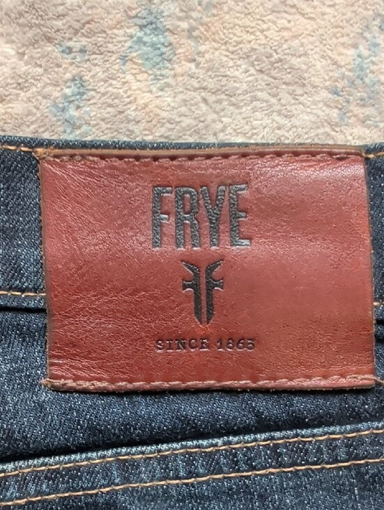 Frye Men's Straight-Leg Dark Blue Jeans W34"