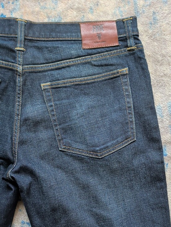 Frye Men's Straight-Leg Dark Blue Jeans W34"
