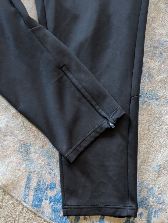 adidas Black Joggers with White Logo Sweatpants Men's XL