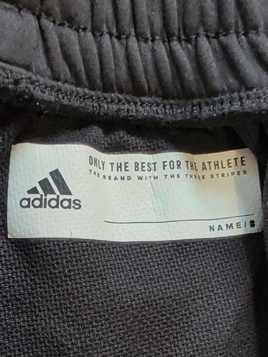 adidas Black Joggers with White Logo Sweatpants Men's XL