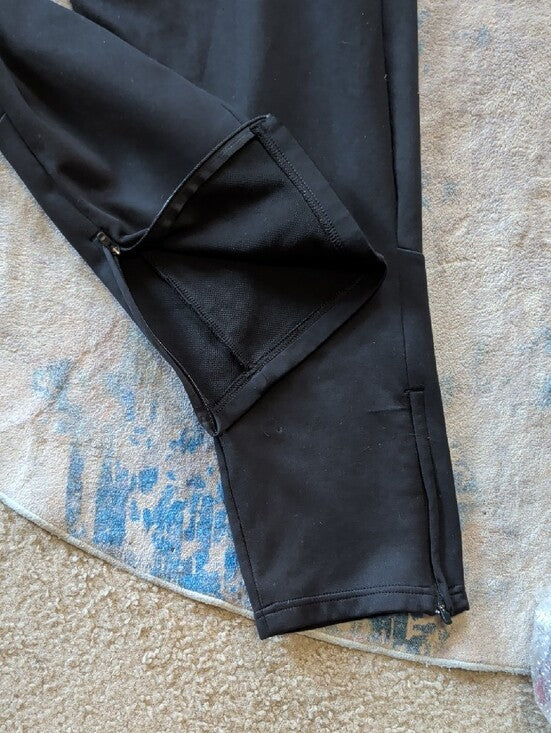 adidas Black Joggers with White Logo Sweatpants Men's XL