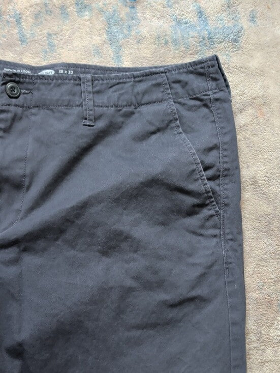 Old Navy Men's Dark Charcoal Straight-Leg Chinos 38x32