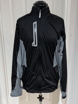 adidas Climaproof Men’s Black and Gray Performance Jacket Men's Medium