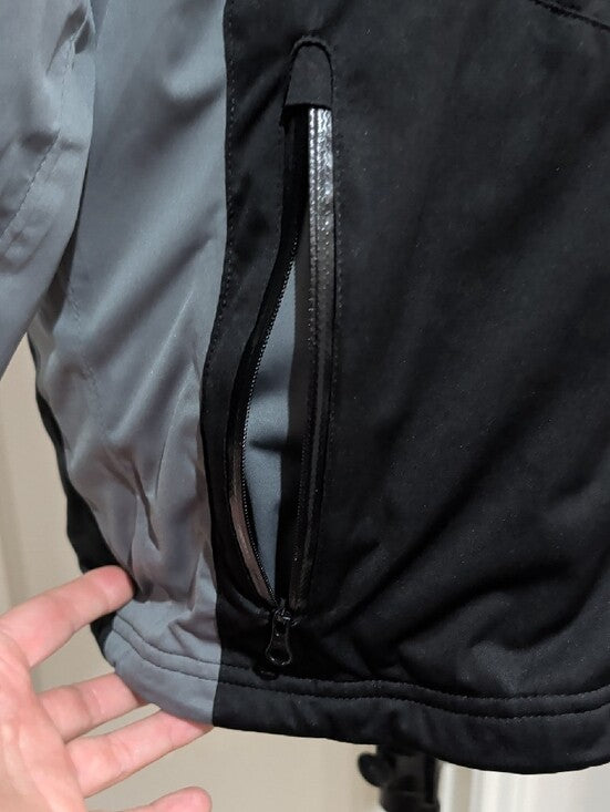 adidas Climaproof Men’s Black and Gray Performance Jacket Men's Medium