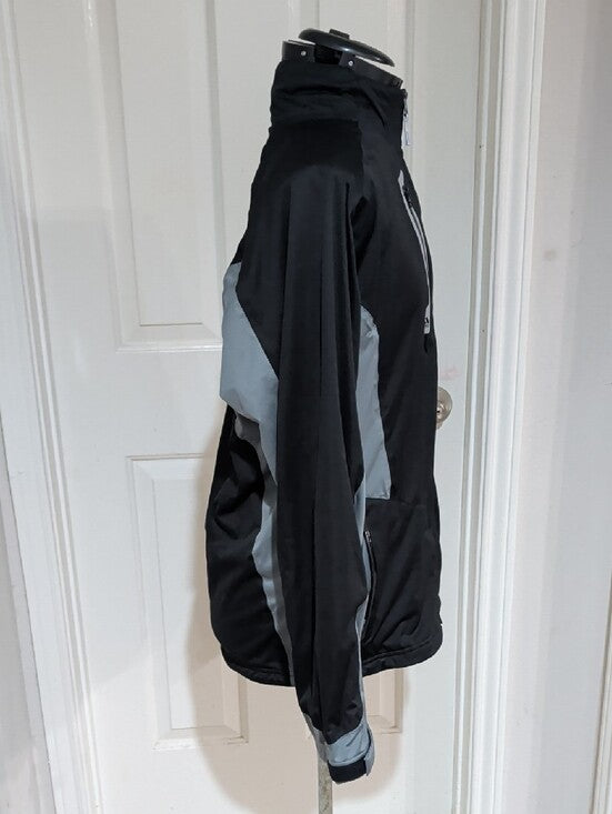 adidas Climaproof Men’s Black and Gray Performance Jacket Men's Medium
