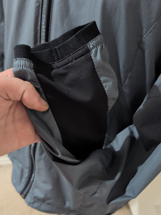adidas Climaproof Windbreaker Jacket in Slate Gray Men's Medium
