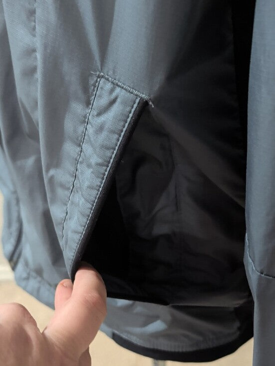 adidas Climaproof Windbreaker Jacket in Slate Gray Men's Medium