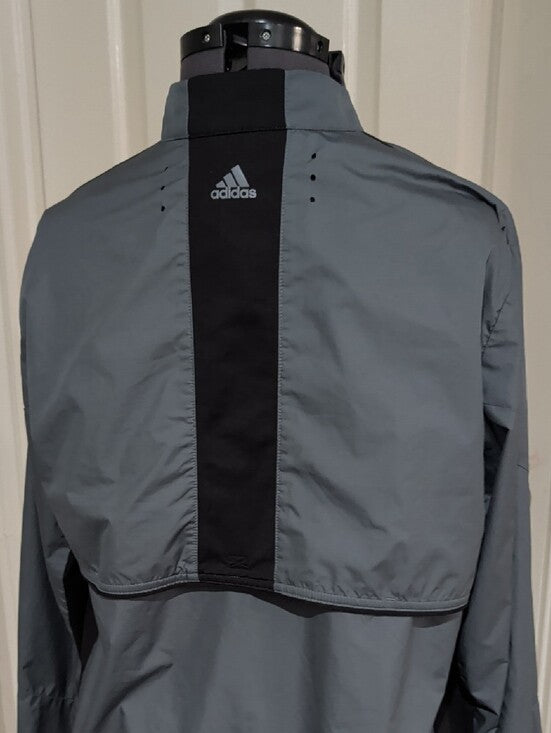 adidas Climaproof Windbreaker Jacket in Slate Gray Men's Medium
