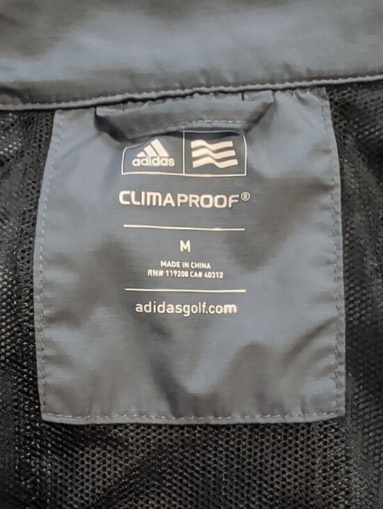 adidas Climaproof Windbreaker Jacket in Slate Gray Men's Medium