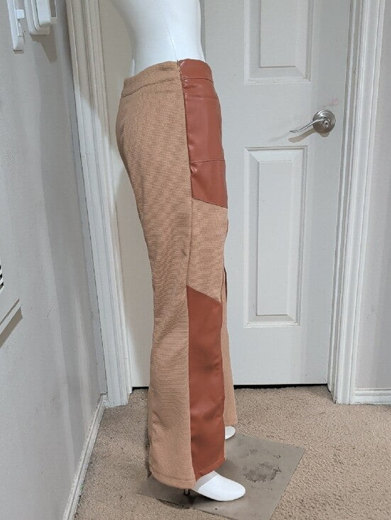 Carhartt WIP Two-Tone Tan and Brown Flare Pants Women's Medium