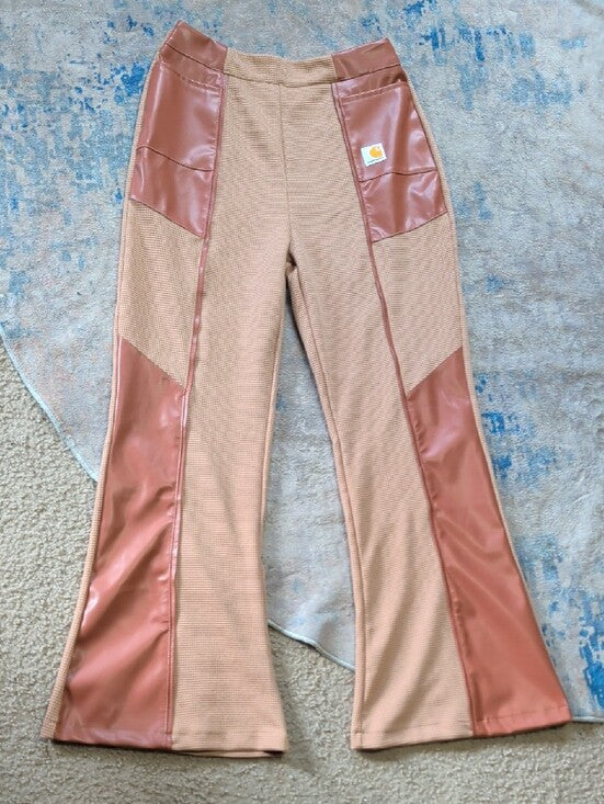 Carhartt WIP Two-Tone Tan and Brown Flare Pants Women's Medium