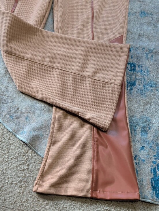 Carhartt WIP Two-Tone Tan and Brown Flare Pants Women's Medium