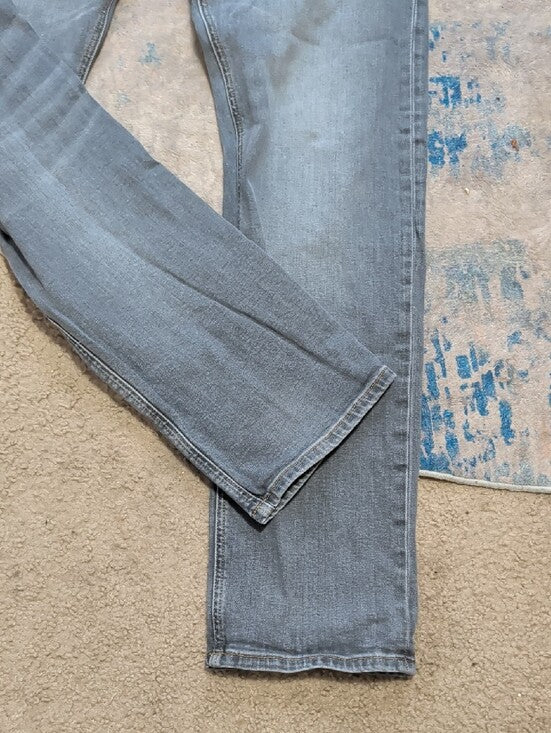 Diesel Slim Straight Jeans in Washed Gray-Blue Men's 38"X32"