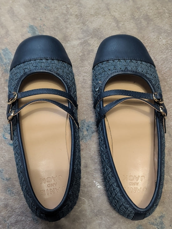 Janie and Jack Kids Navy Double-Strap Mary Jane Flats Girls 3K