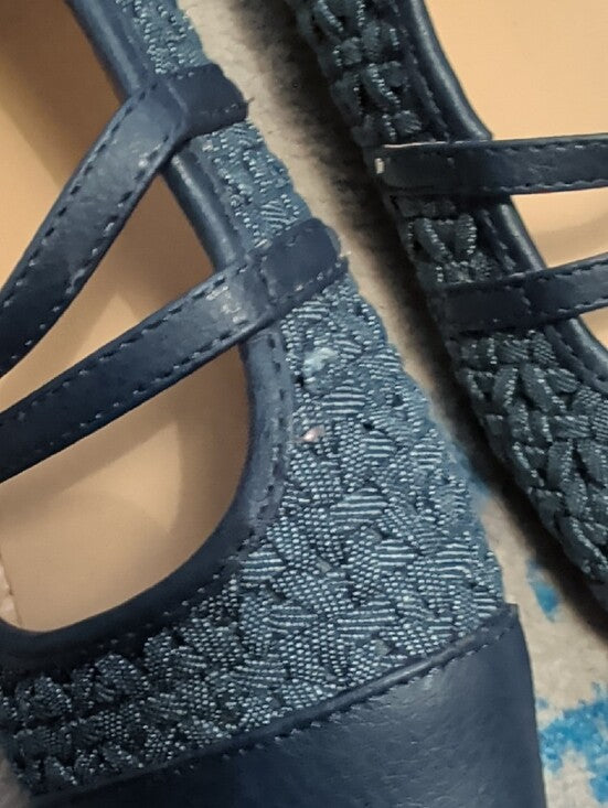 Janie and Jack Kids Navy Double-Strap Mary Jane Flats Girls 3K