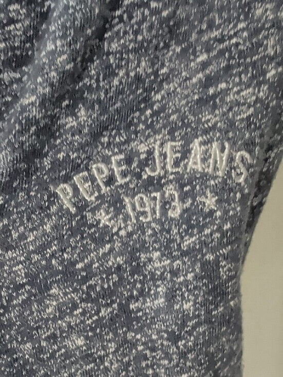 VTG Pepe Jeans Heathered Charcoal Gray Bomber Jacket Women's XS/ Girls 14 US