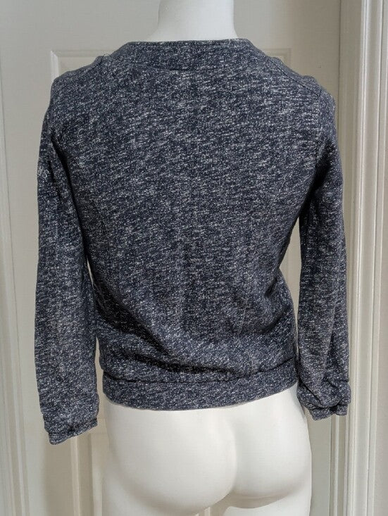VTG Pepe Jeans Heathered Charcoal Gray Bomber Jacket Women's XS/ Girls 14 US