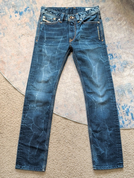Diesel Kids Slim Straight Jeans in Dark Washed Blue Boys 10 US Excellent!