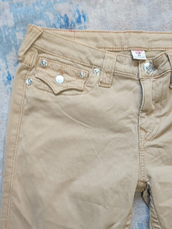 True Religion Straight Leg Jeans in Beige Men's W31"